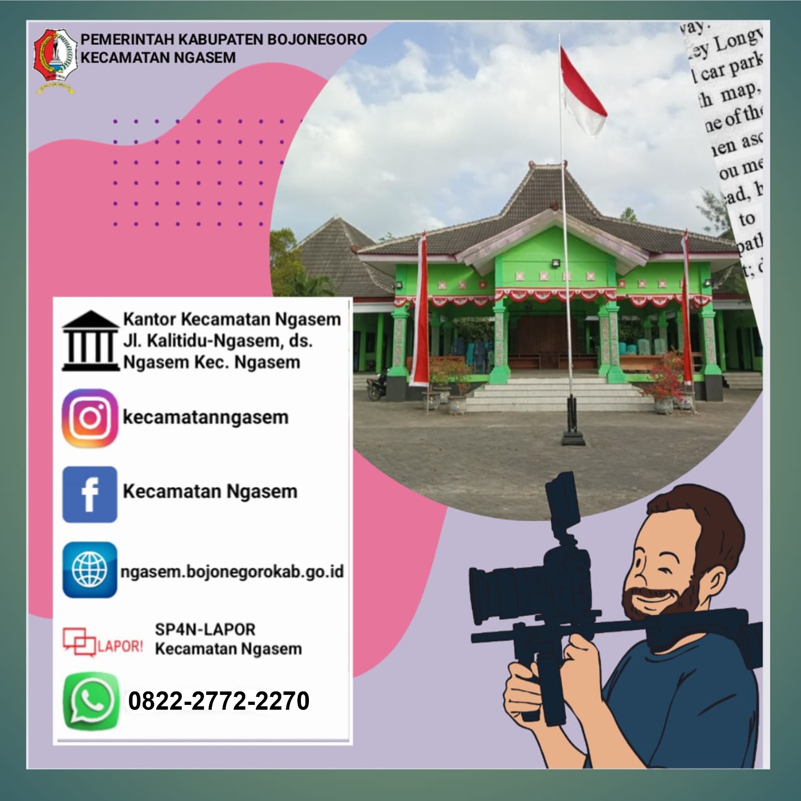 PANDAN WANGI (Pelayanan Pengaduan Warga Ngasem Terintegrasi)