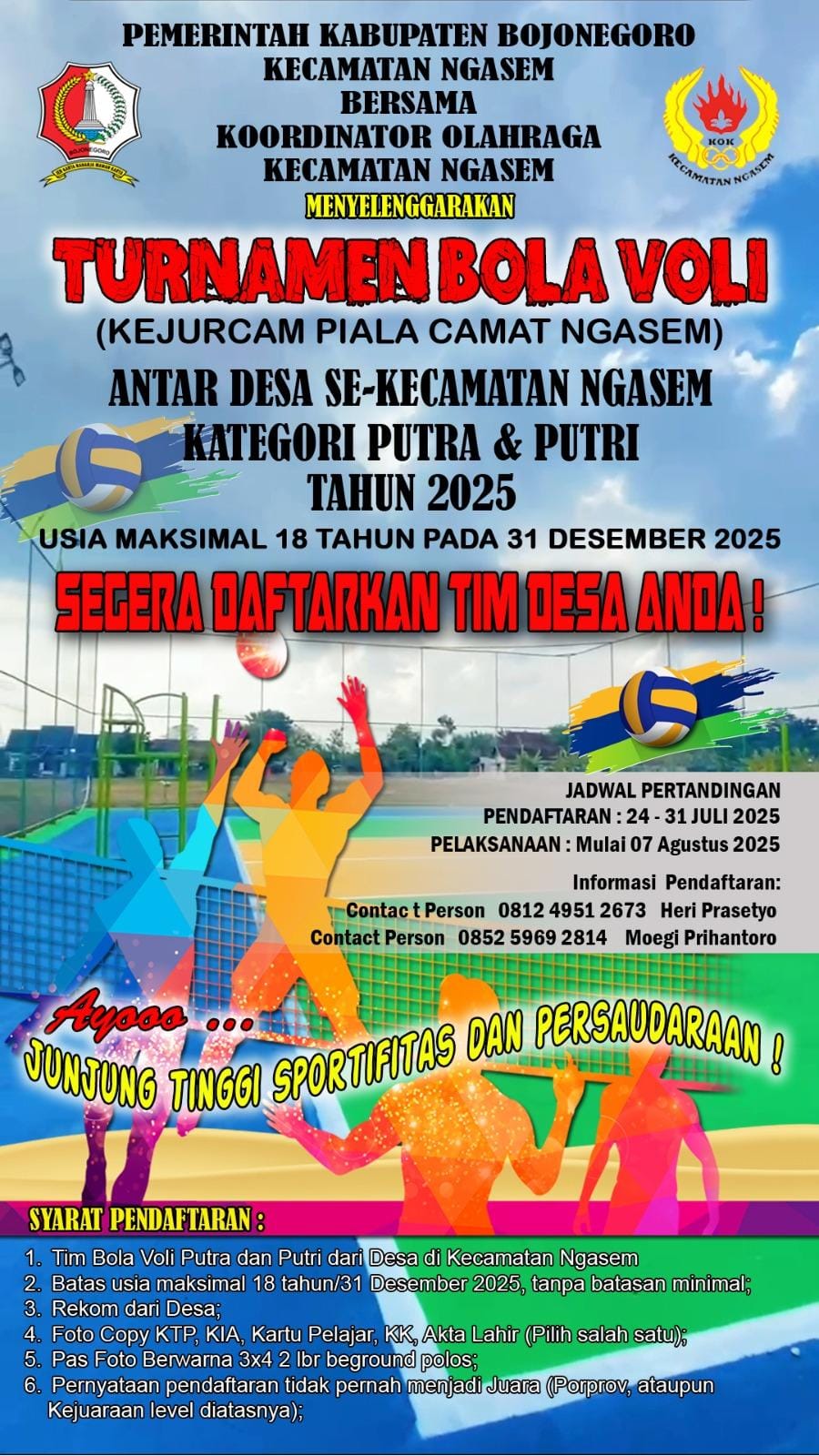 TURNAMEN BOLA VOLI ANTAR DESA SE-KECAMATAN NGASEM