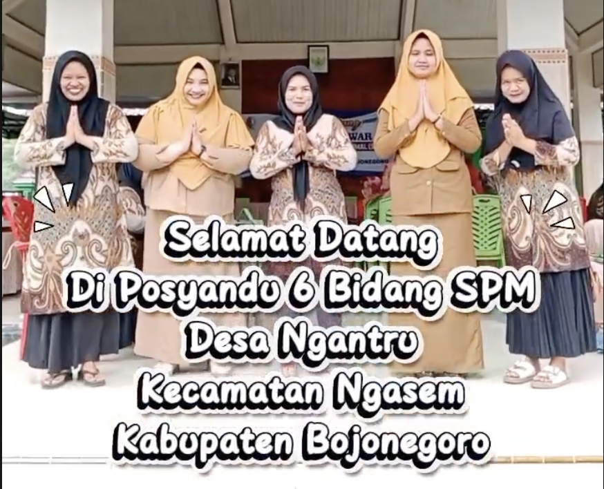 Pelaksanaan Posyandu dengan 6 (enam) Bidang SPM di Desa Ngantru
