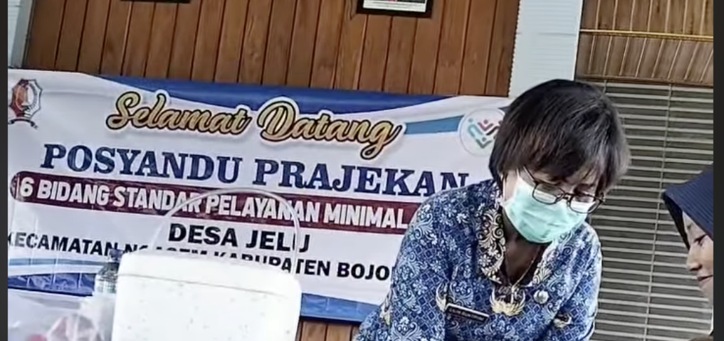 Pelaksanaan Posyandu dengan 6 (enam) Bidang SPM di Desa Jelu