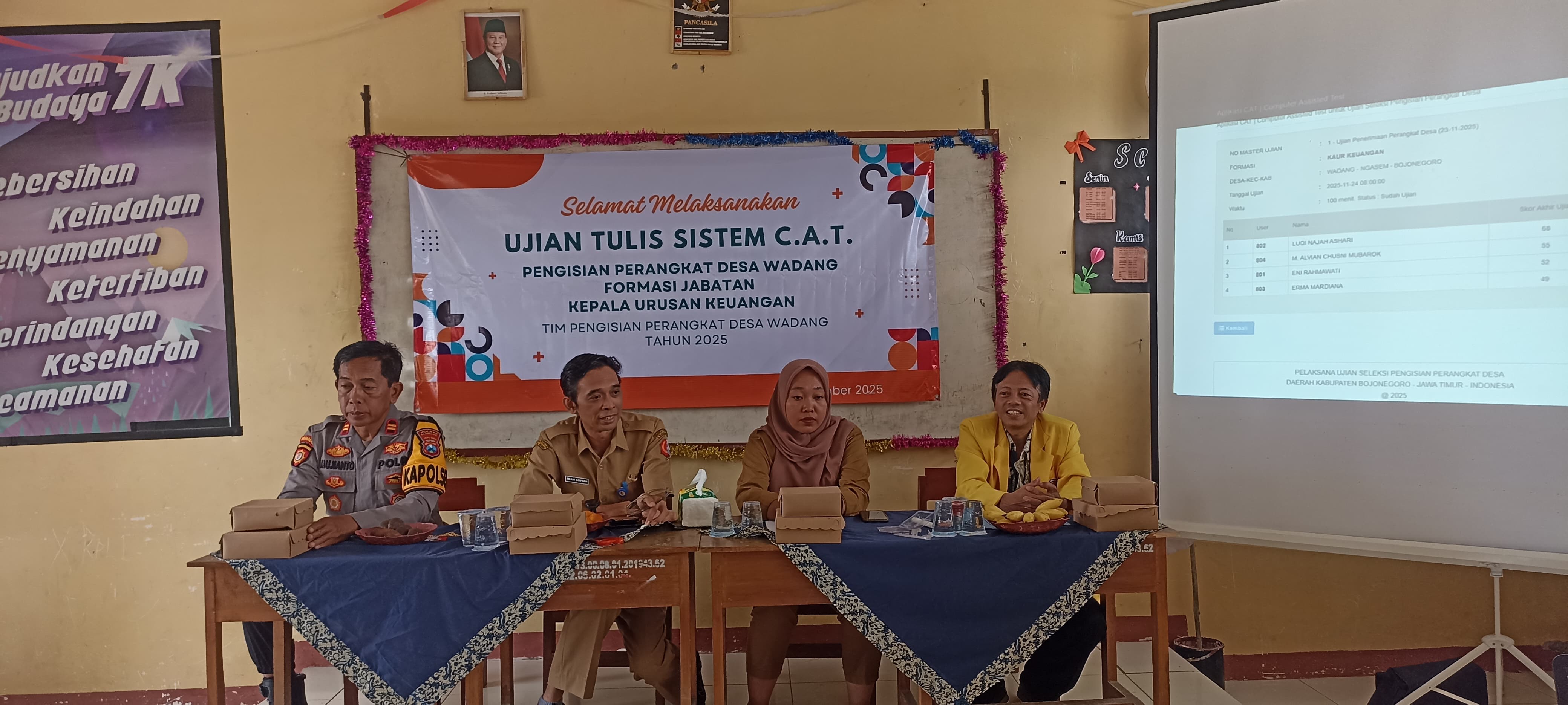 Ujian Tulis CAT Pengisian Perangkat Desa Wadang