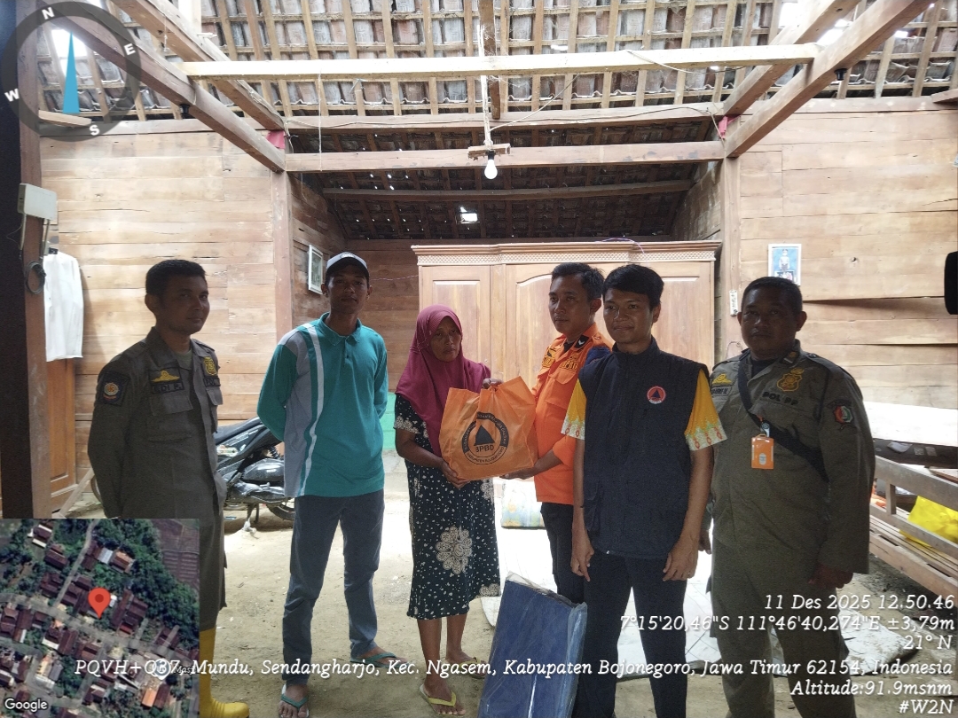 Penyaluran Bantuan Kepada Terdampak Bencana Puting Beliung
