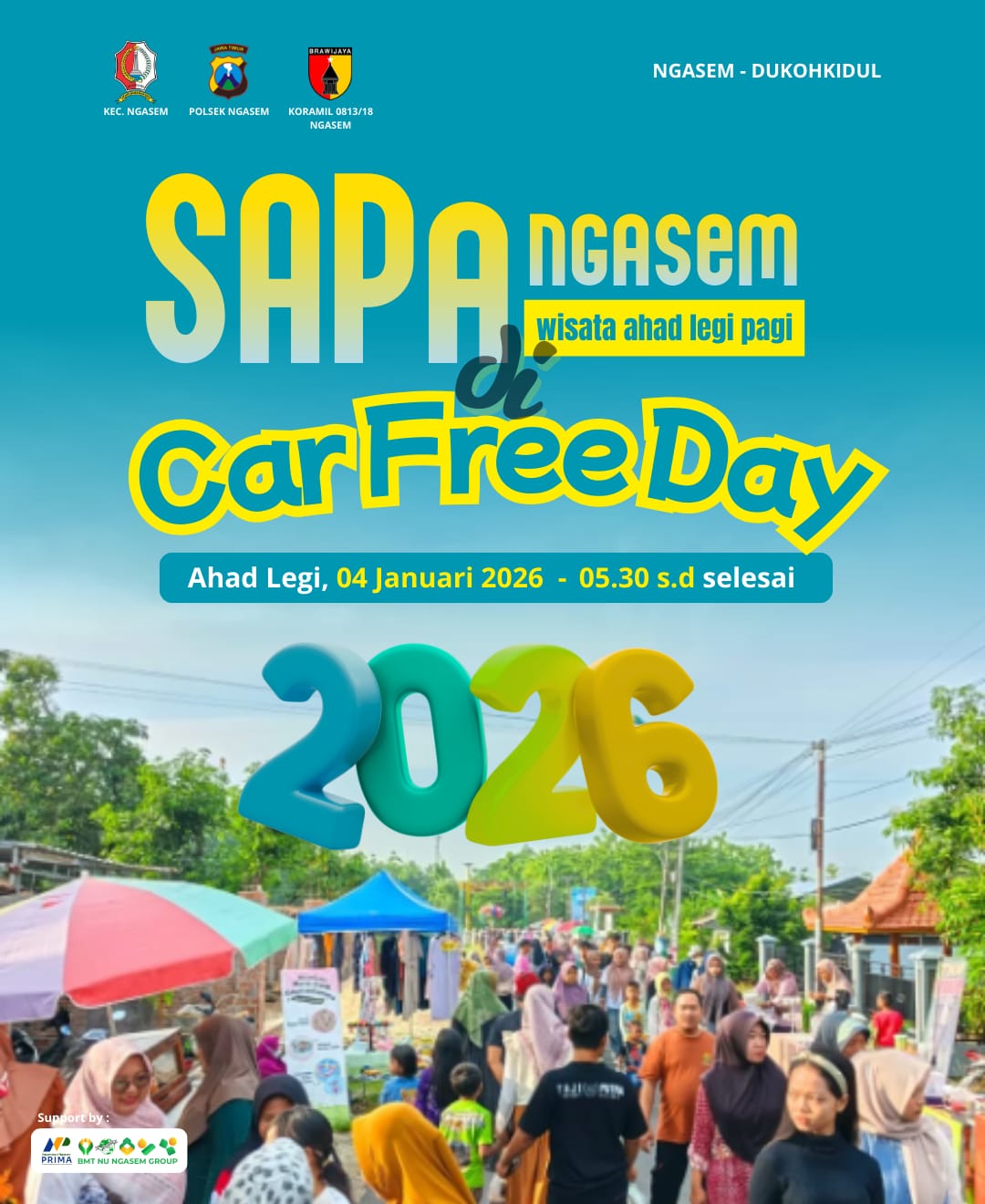 SAPa Ngasem di CFD Wisata Ahad Pagi di Car Free Day