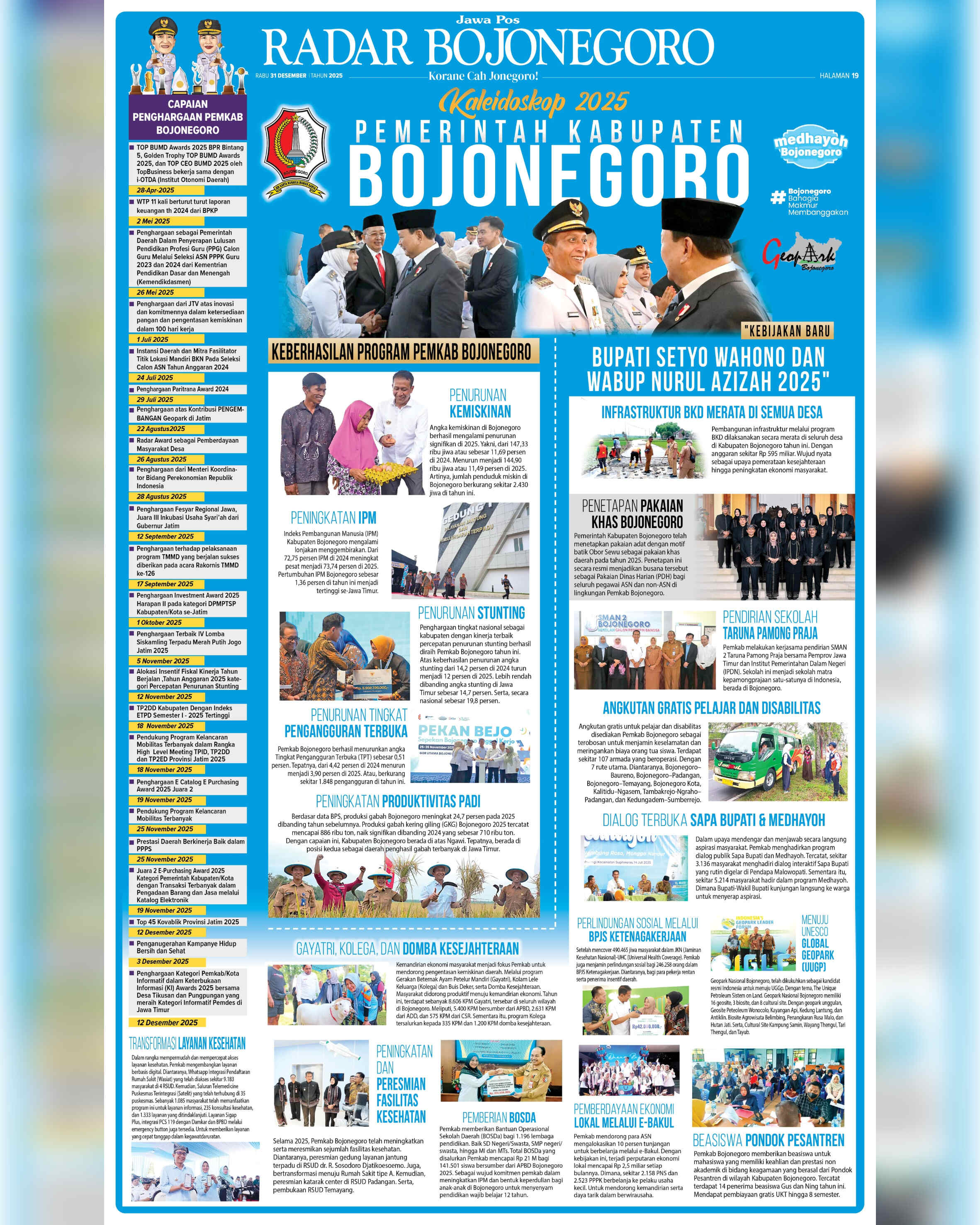 KALEIDOSKOP 2025 PEMERINTAH KABUPATEN BOJONEGORO