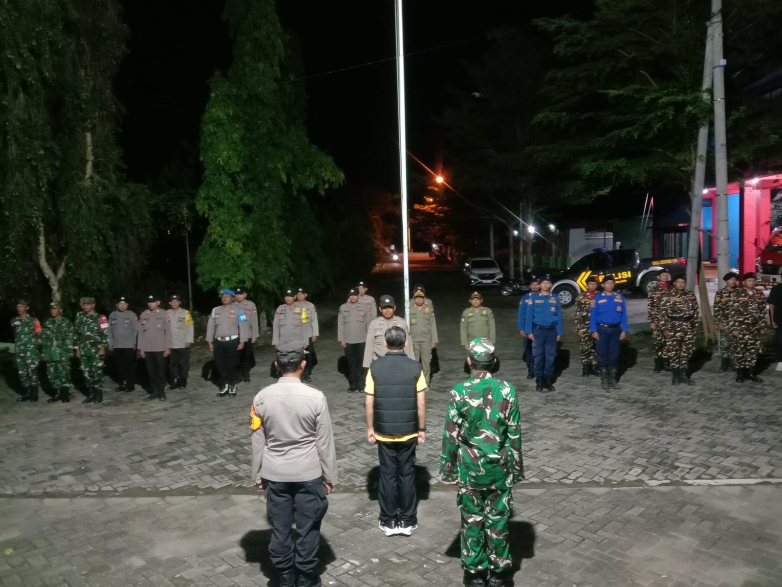 Sinergi Lintas Sektor, Forkopimca Ngasem Gelar Apel Pengamanan Malam Tahun Baru 2026