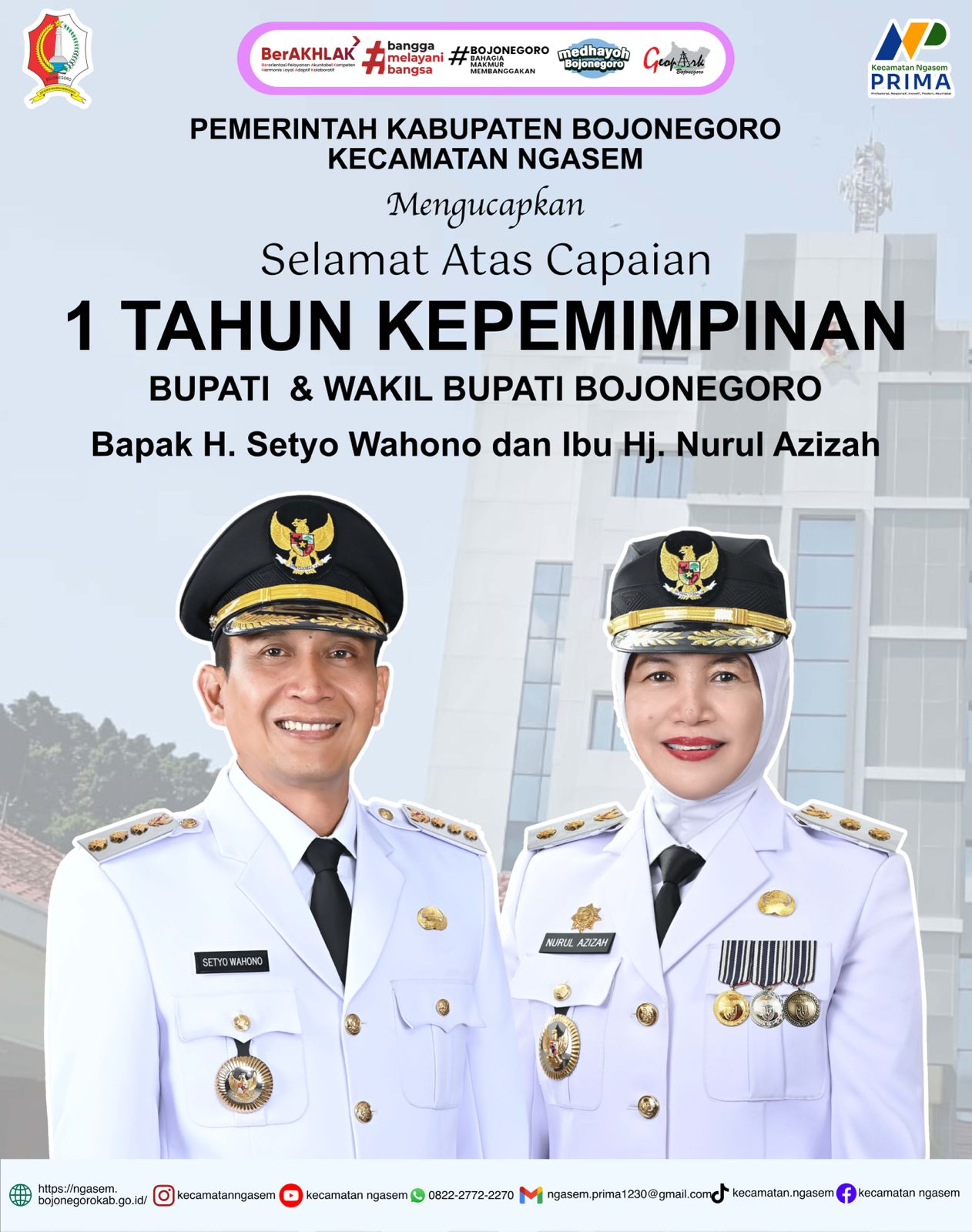 1 Tahun Kepemimpinan Bupati dan Wakil Bupati Bojonegoro