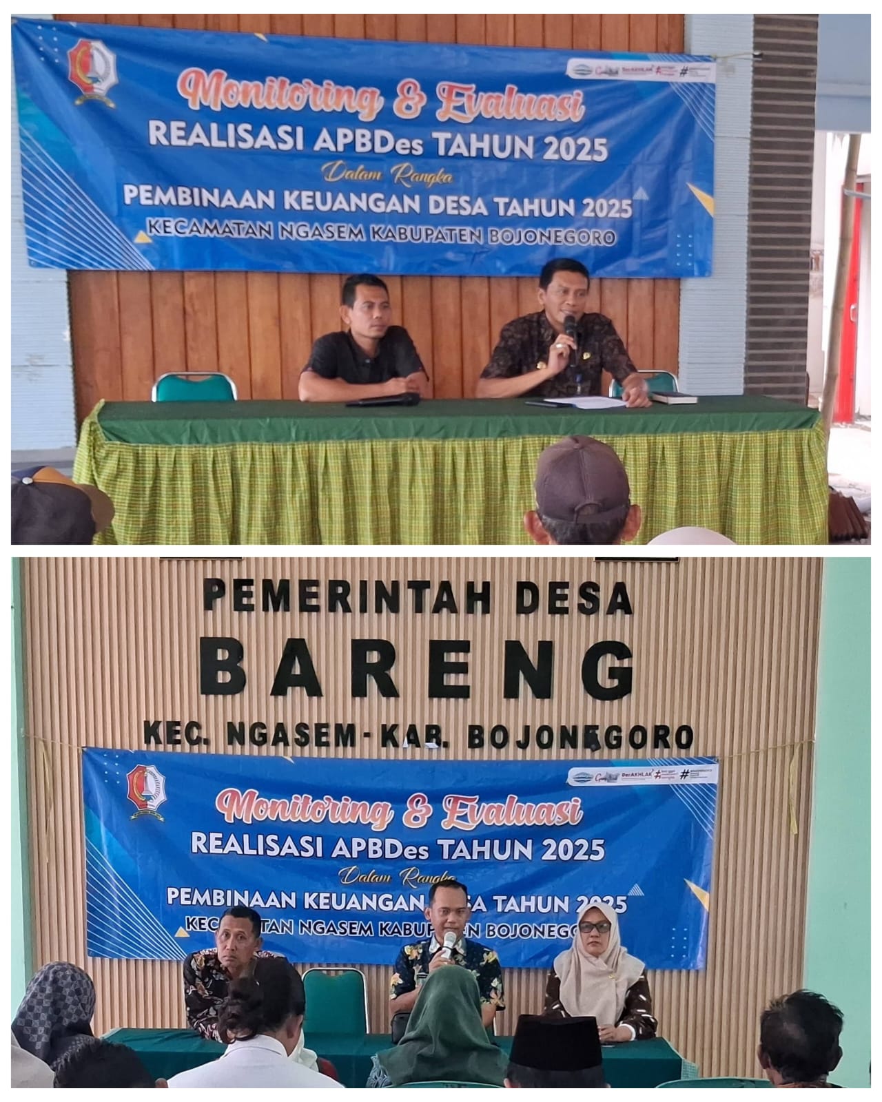 Monitoring dan Evaluasi APBDes 2025 di Desa Jelu dan Desa Bareng