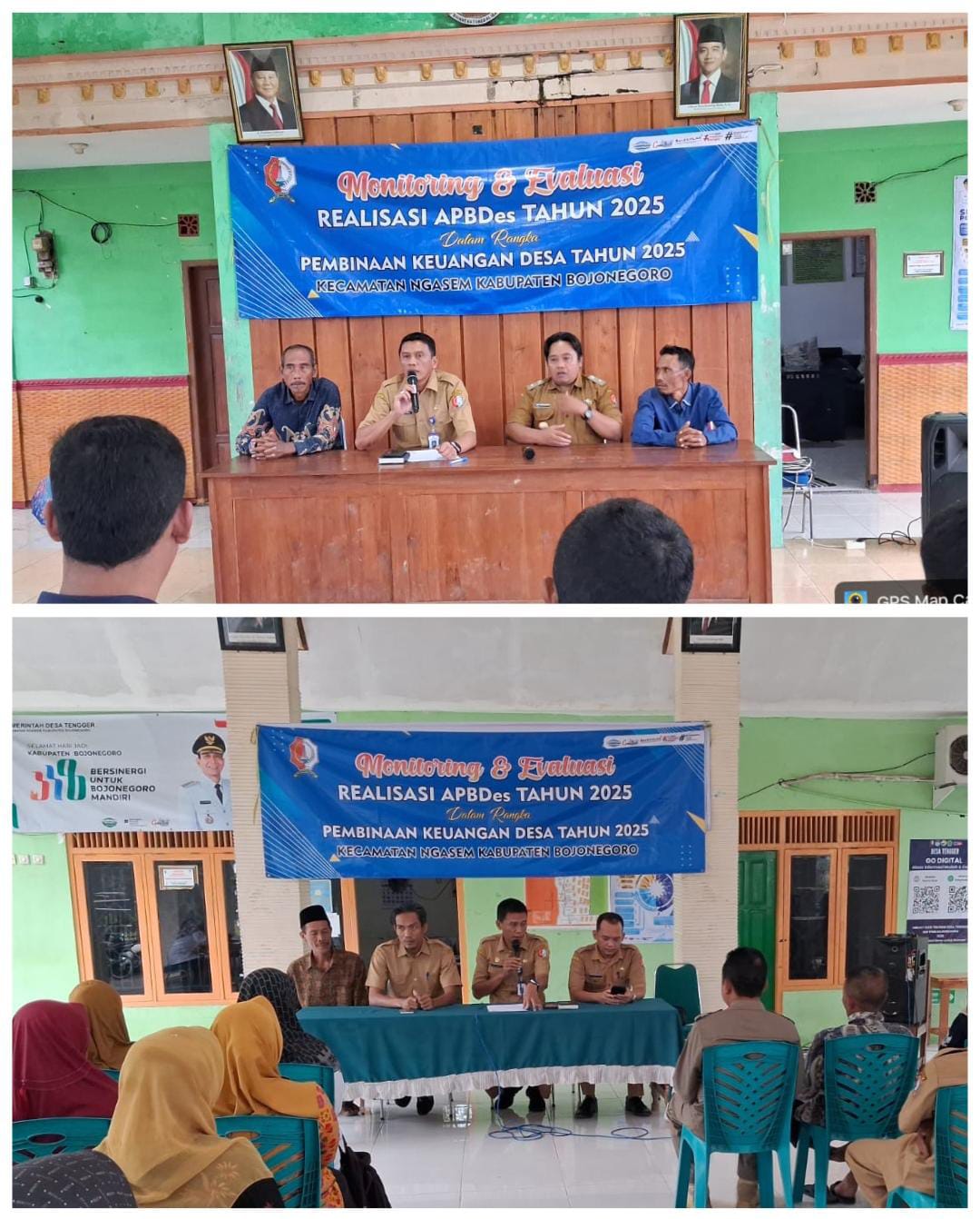 Monitoring dan Evaluasi APBDes 2025 di Desa Sambong dan Desa Tengger