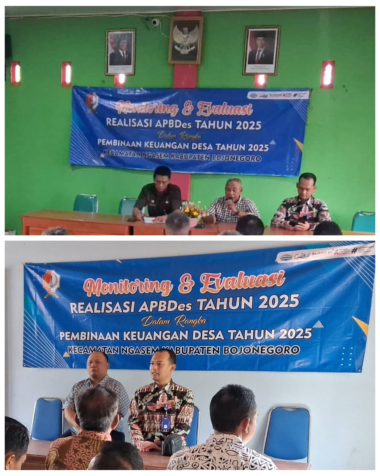 Monitoring dan Evaluasi APBDes Tahun Anggaran 2025 di Desa Butoh dan Desa Trenggulunan