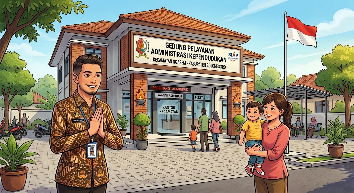 PELAYANAN DI DUKCAPIL KECAMATAN NGASEM