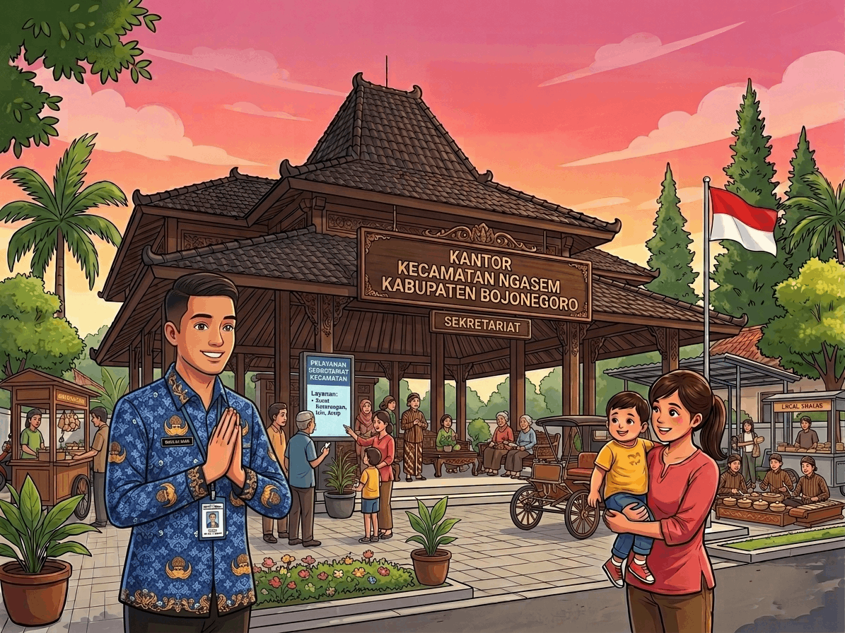 PELAYANAN DI SEKRETARIAT KECAMATAN NGASEM