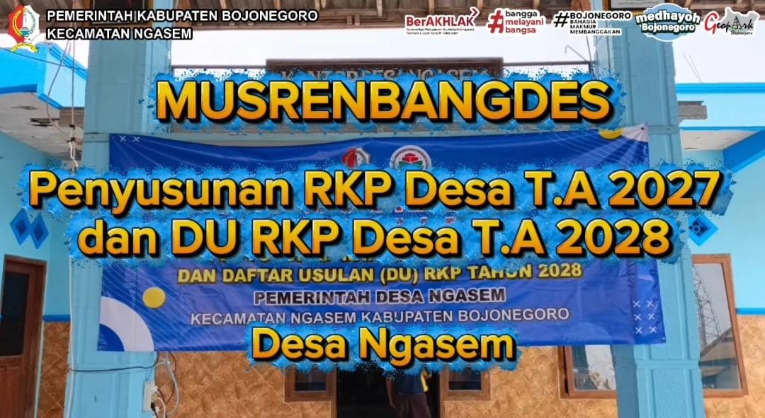 Musyawarah Perencanaan Pembangunan Desa (Musrenbangdes) Penyusunan RKP Desa TA 2027 Desa Ngasem