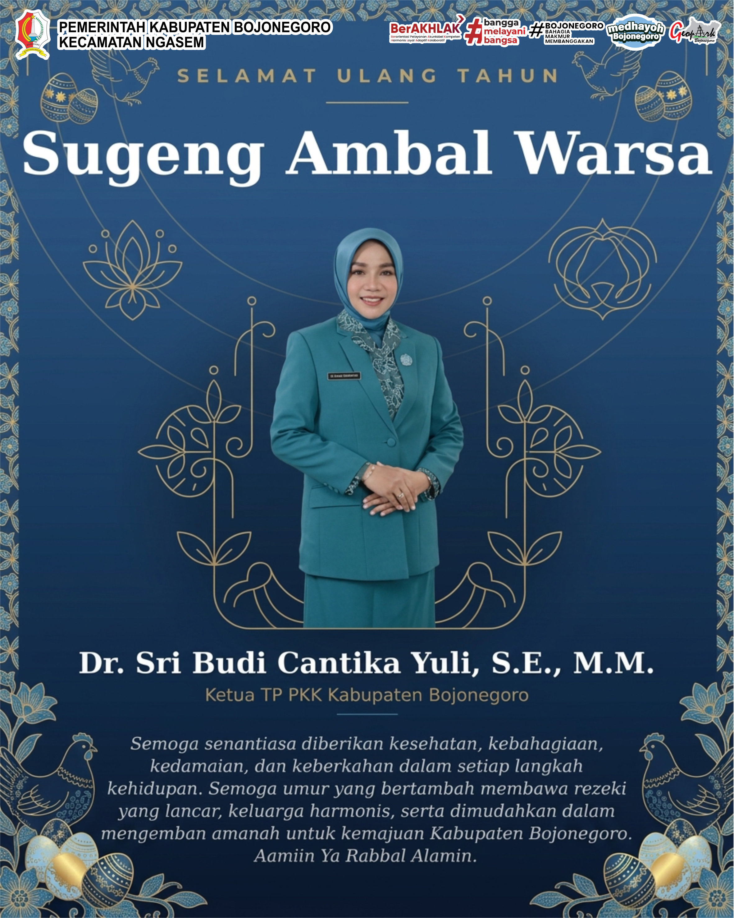 Sugeng Ambal Warsa Ibu Dr. Sri Budi Cantika Yuli, S.E., M.M.