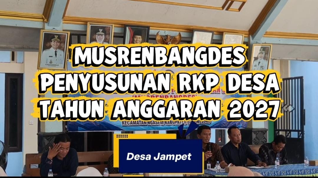 Musrenbangdes Penyusunan RKP Desa TA 2027 Desa Jampet