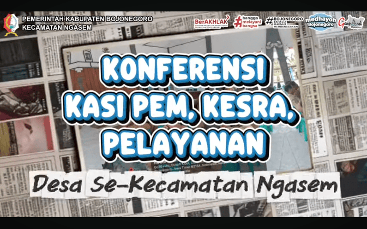Konferensi Kasi Pem, Kasi Kesra, Kasi Pelayanan, Desa se-Kecamatan Ngasem