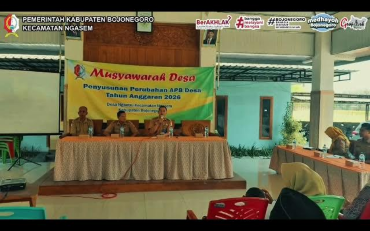 MUSYAWARAH DESA NGANTRU PENYUSUNAN PERUBAHAN APB DESA T.A 2026