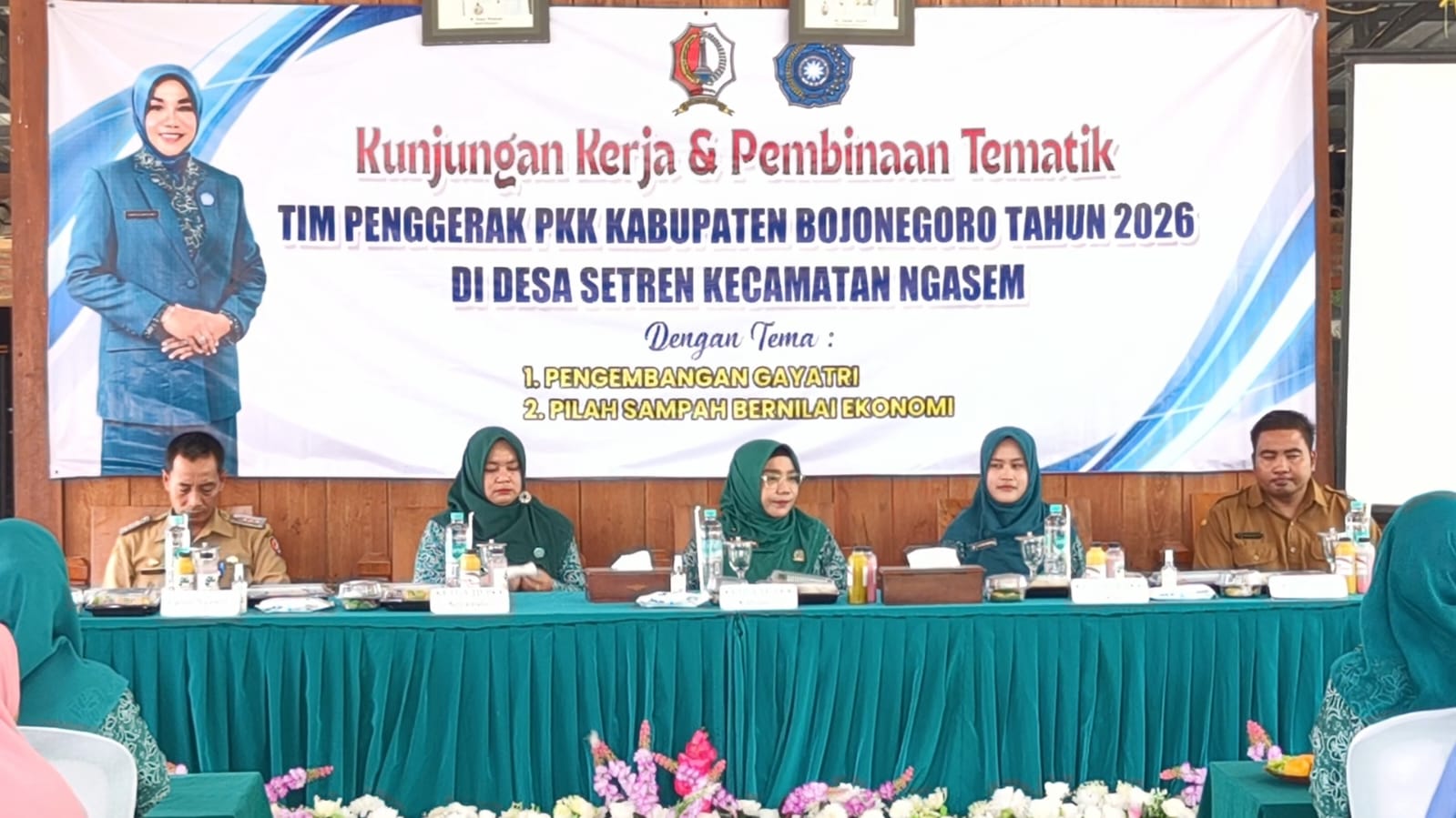Kunjungan Kerja dan Pembinaan Tematik TP PKK Kabupaten Bojonegoro Desa setren