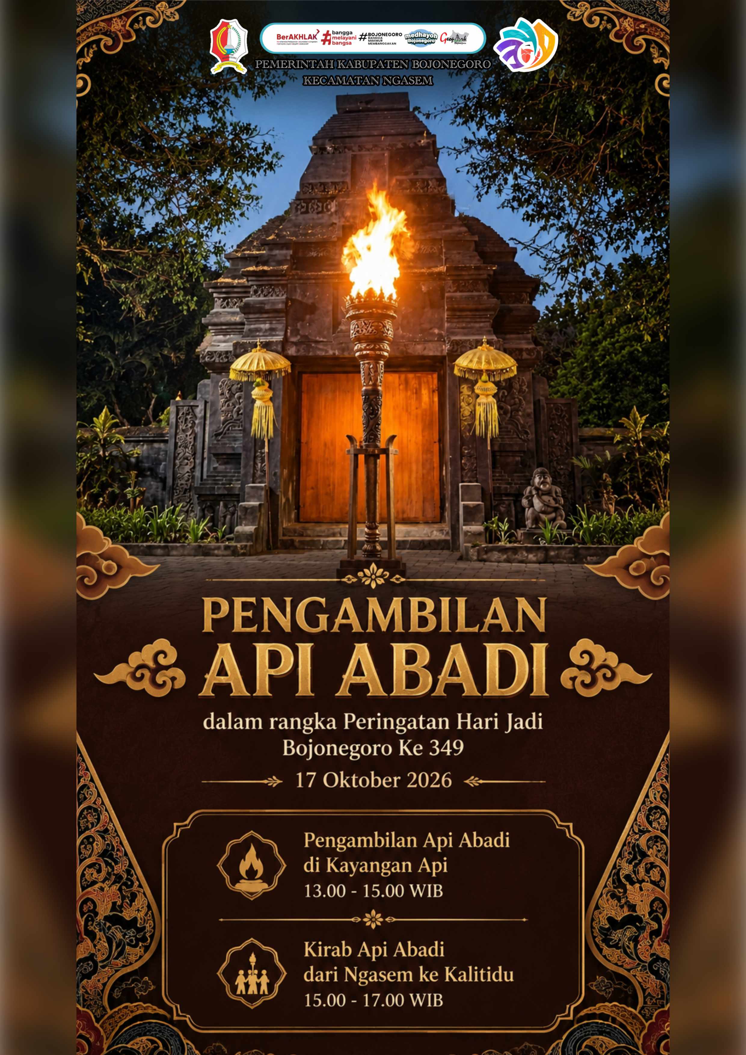 PENGAMBILAN & KIRAB API ABADI HARI JADI BOJONEGORO KE-349