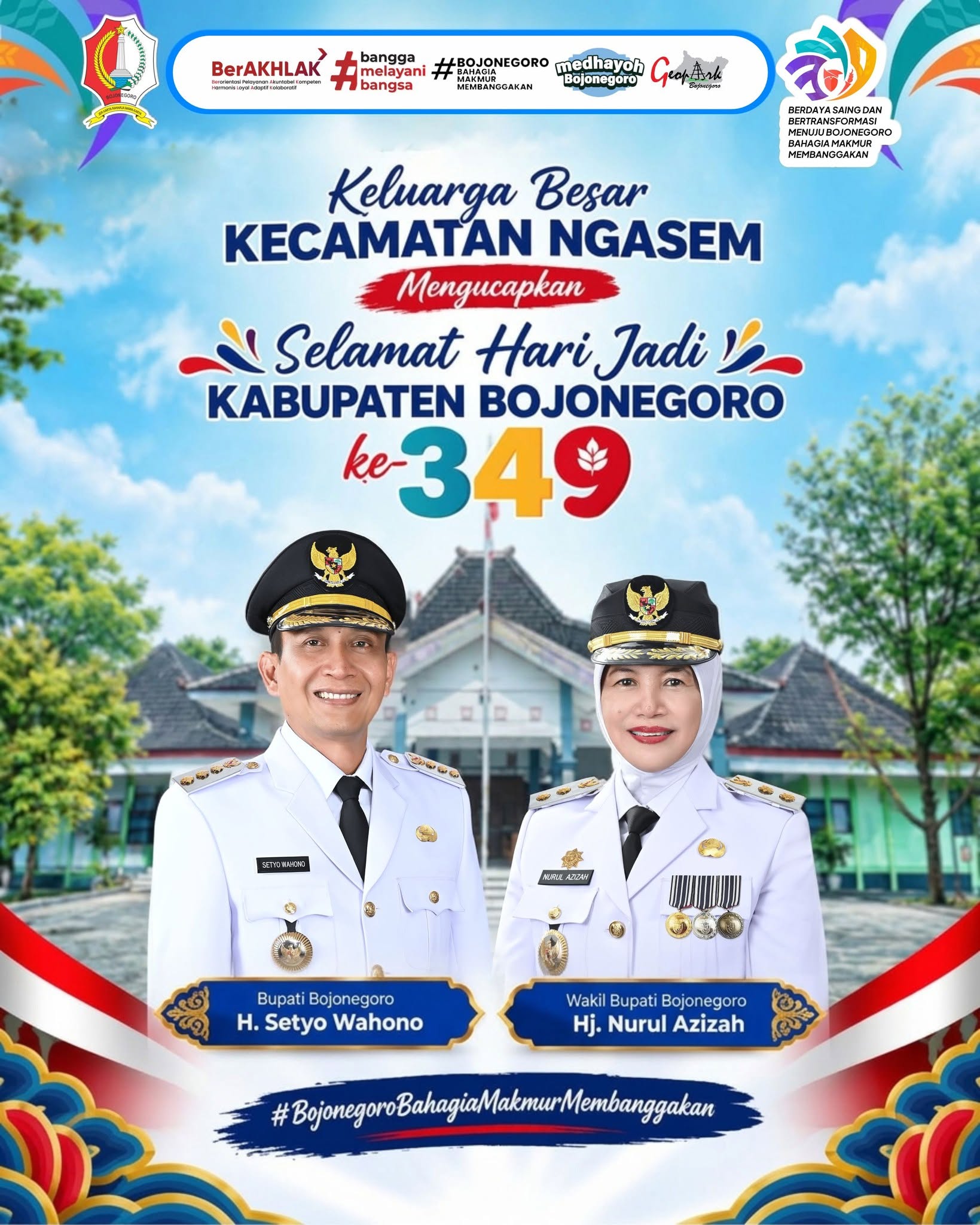 Selamat Hari Jadi Kabupaten Bojonegoro yang ke-349! 🥳✨